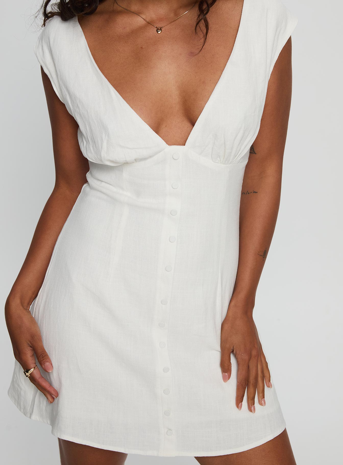 Amelia Linen Mini Dress