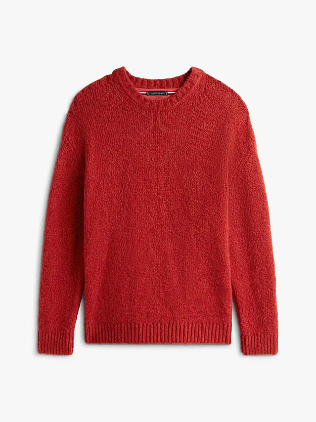 Crew Neck Jumper With Alpaca